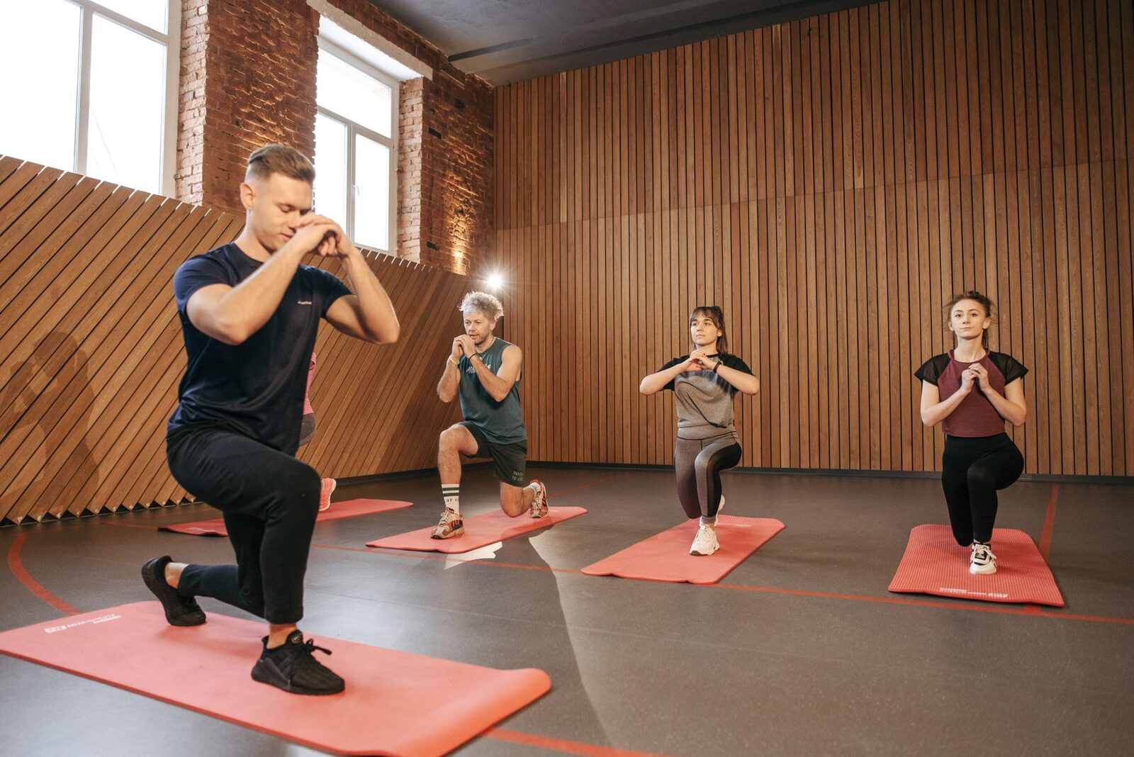 High-energy boutique fitness class in an Edmonton studio