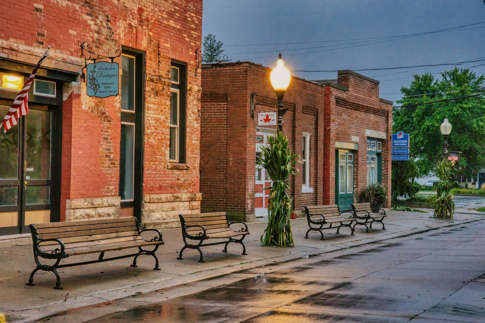 Heritage main street in St. Albert, Alberta